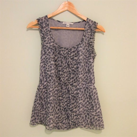 Banana Republic Animal Print Sleeveless Blouse - Picture 1 of 10